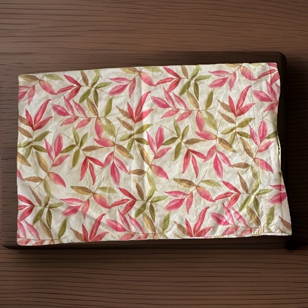 Garnet Hill Floral Pillow Sham & Accent Pillow Cover Set Cottagecore Cotton